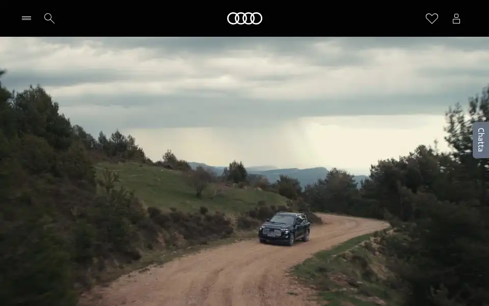 Screenshot of audi.se