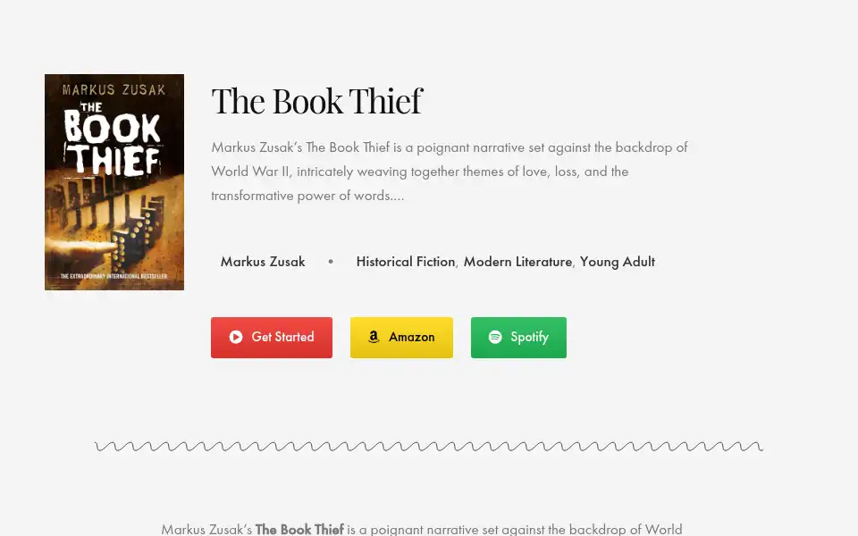 Screenshot of audiobooksreview.com