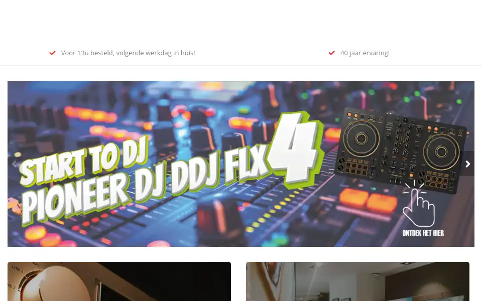 Screenshot of audiomixonline.be