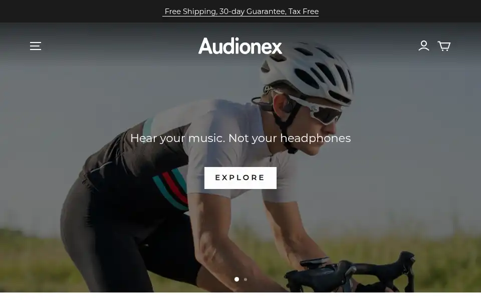 Screenshot of audionex.co.uk