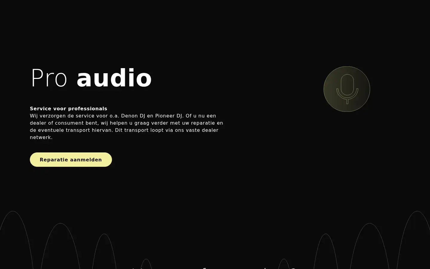 Screenshot of audioservice.nl