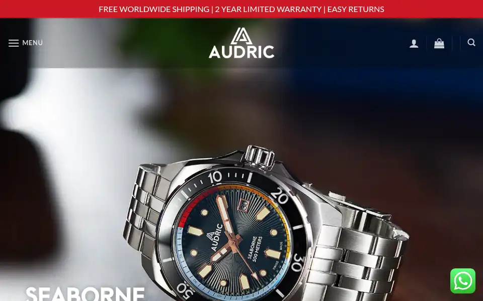 Screenshot of audricwatches.com