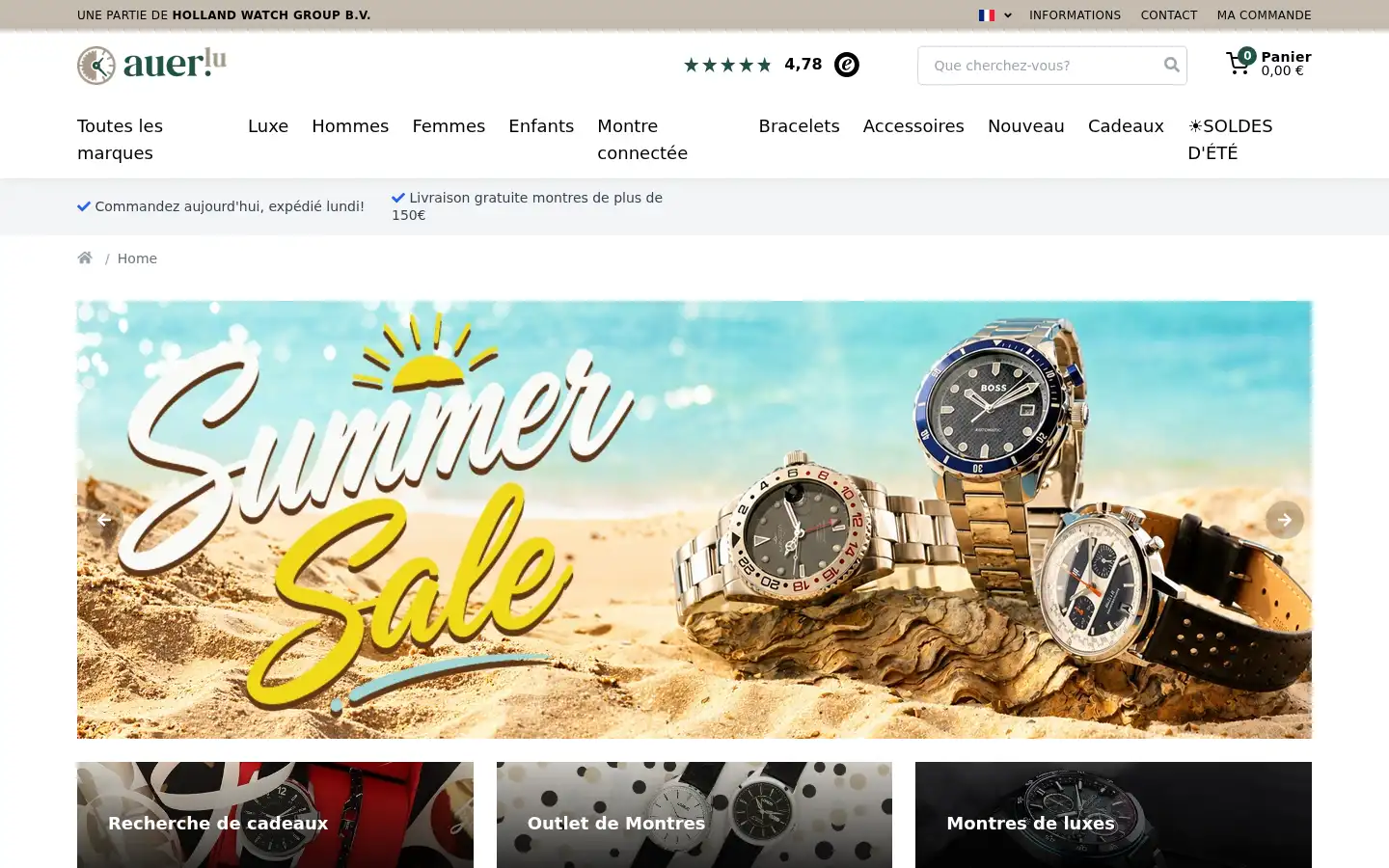Screenshot of auer.lu