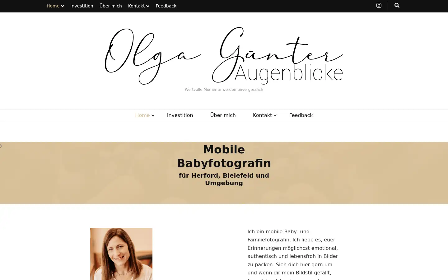 Screenshot of augenblicke-guenter.de