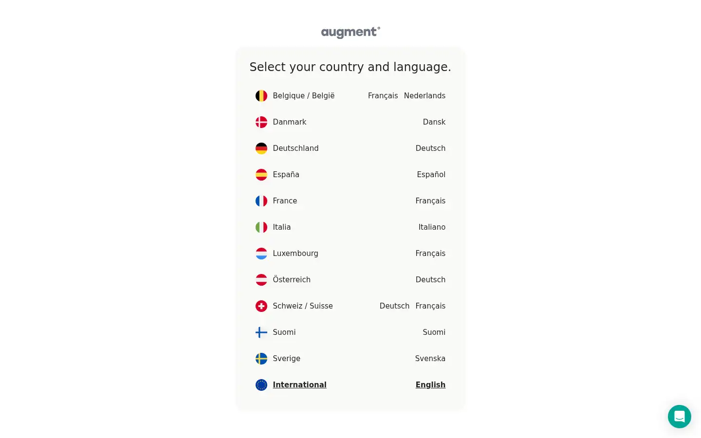 Screenshot of augment.eco