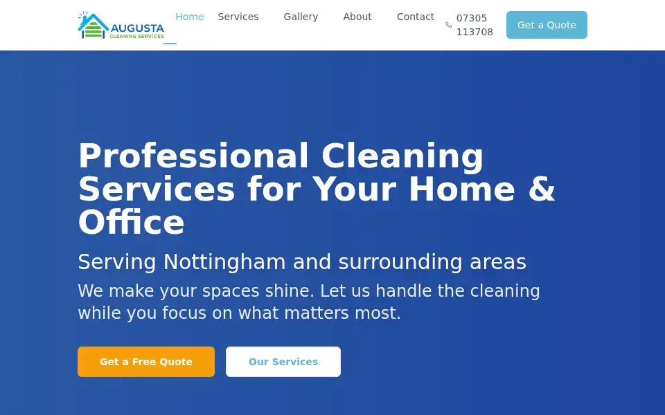 Screenshot of augustacleaningservices.info