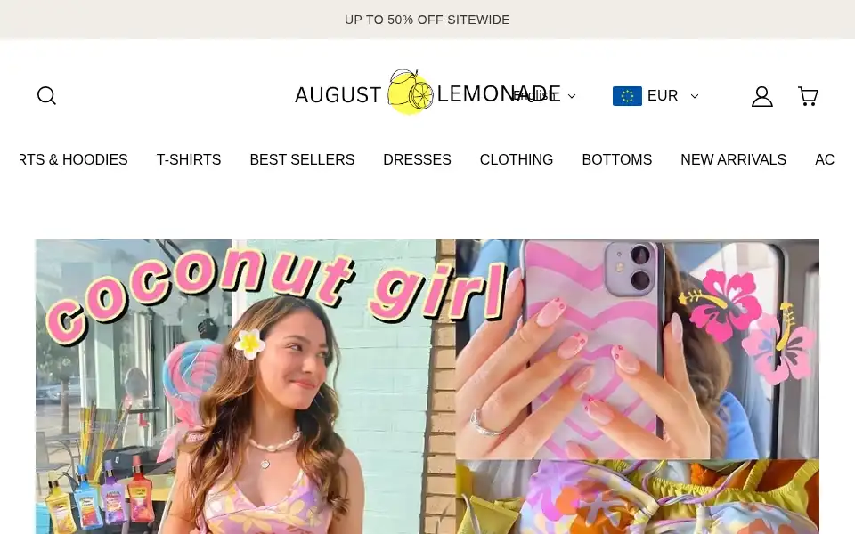 Screenshot of augustlemonade.com