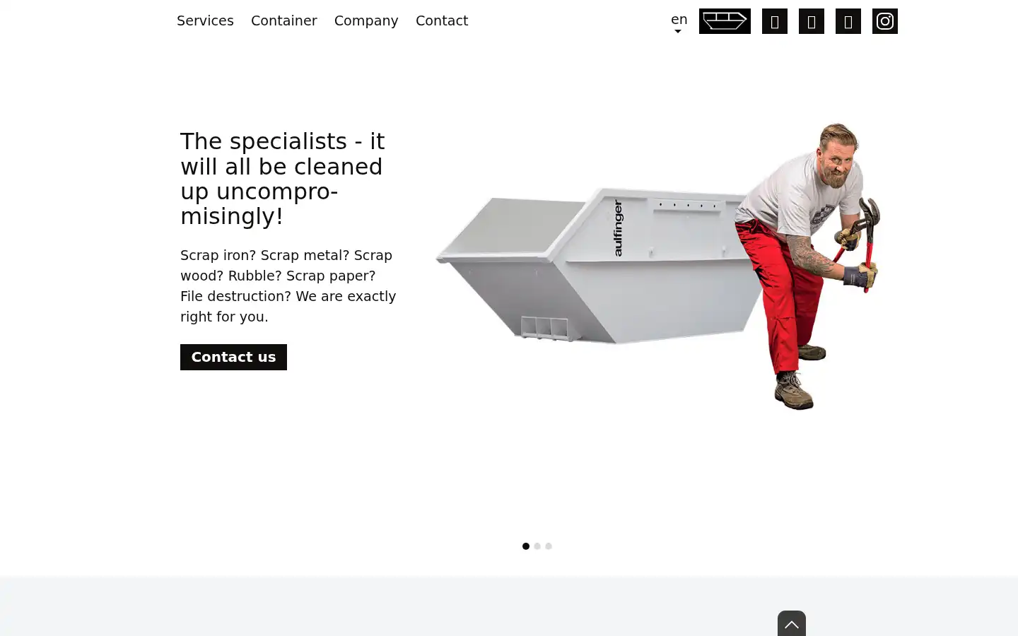 Screenshot of aulfinger.de