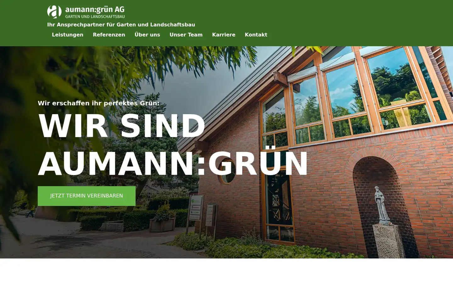 Screenshot of aumann-gruen.de