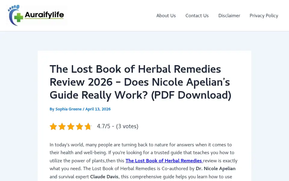 Screenshot of auraifylife.com