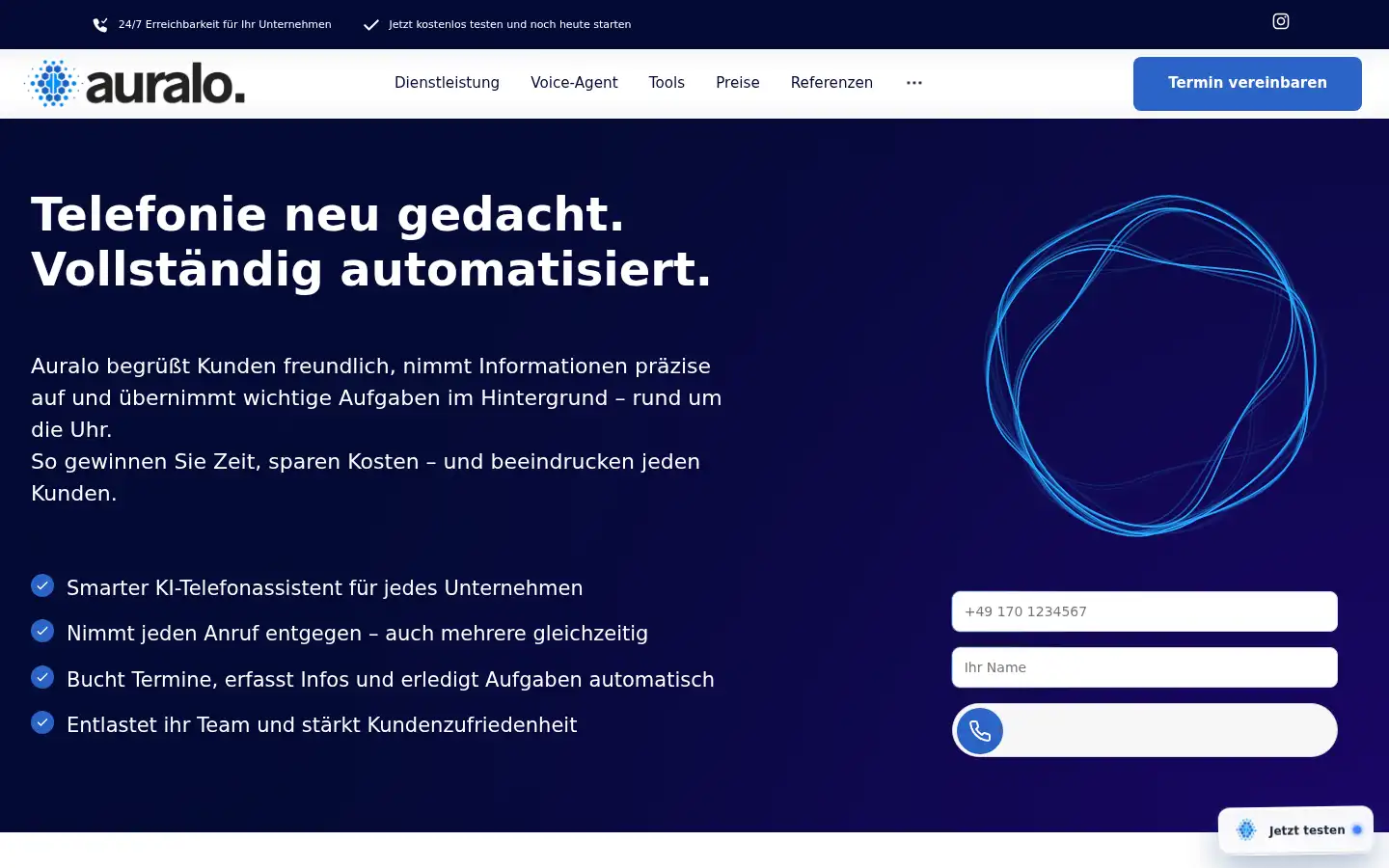 Screenshot of auralo.de