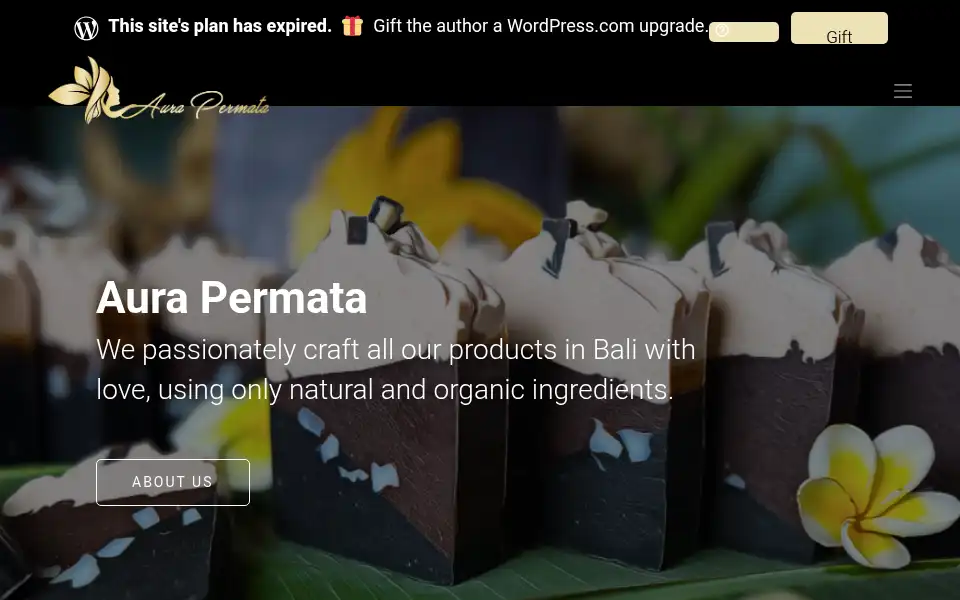 Screenshot of aurapermata.com