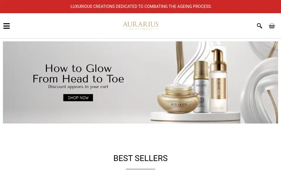 Screenshot of aurarius.com
