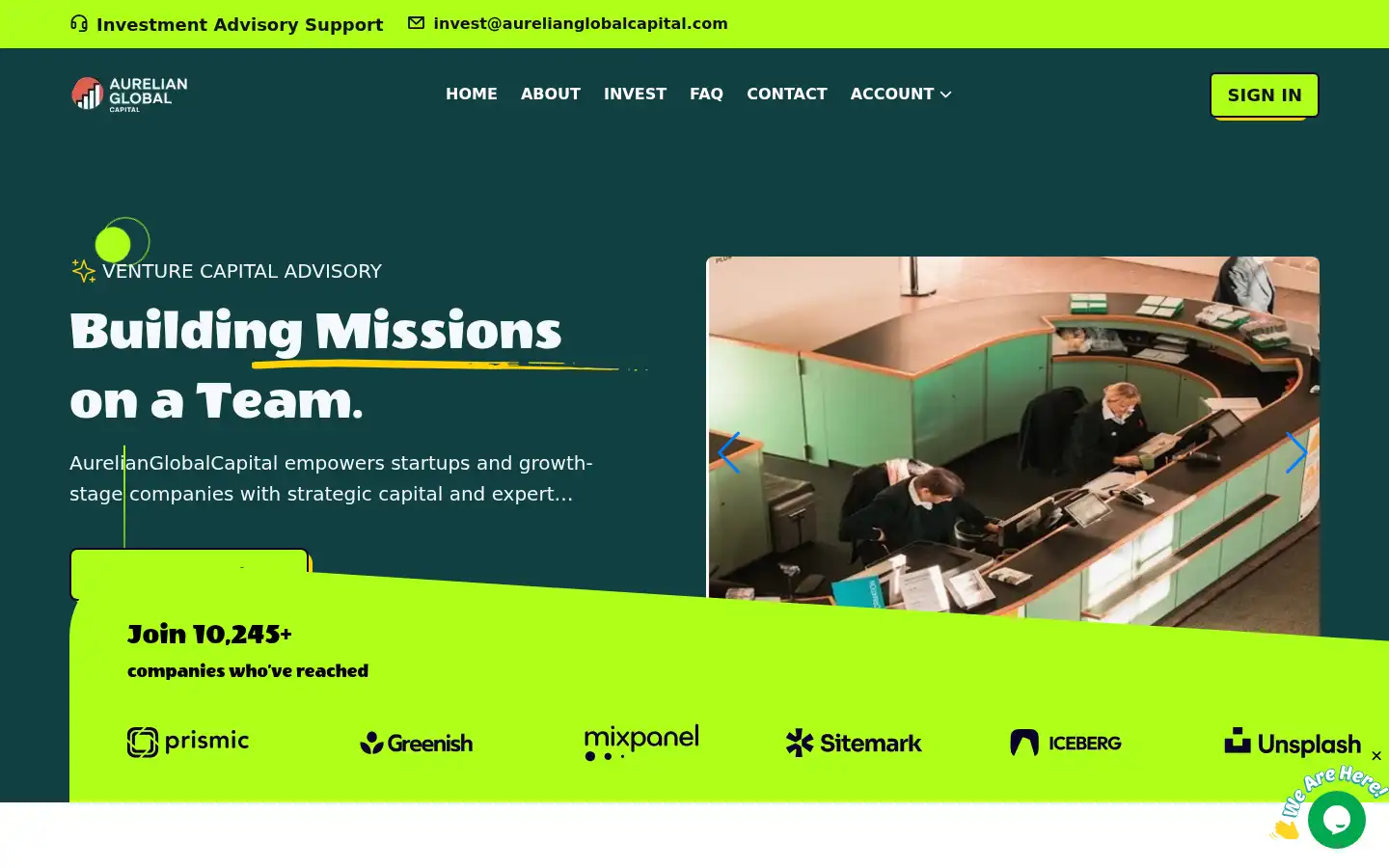 Screenshot of aurelianglobalcapital.com