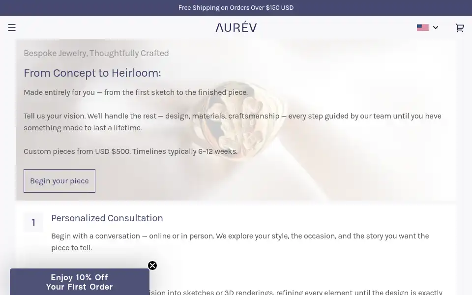 Screenshot of aurev.co