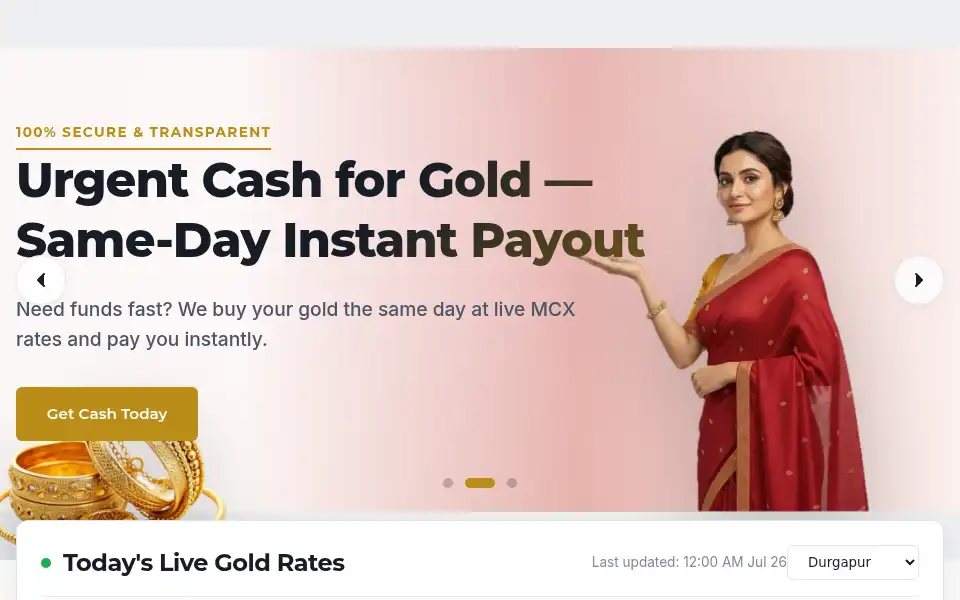 Screenshot of auriksha.com