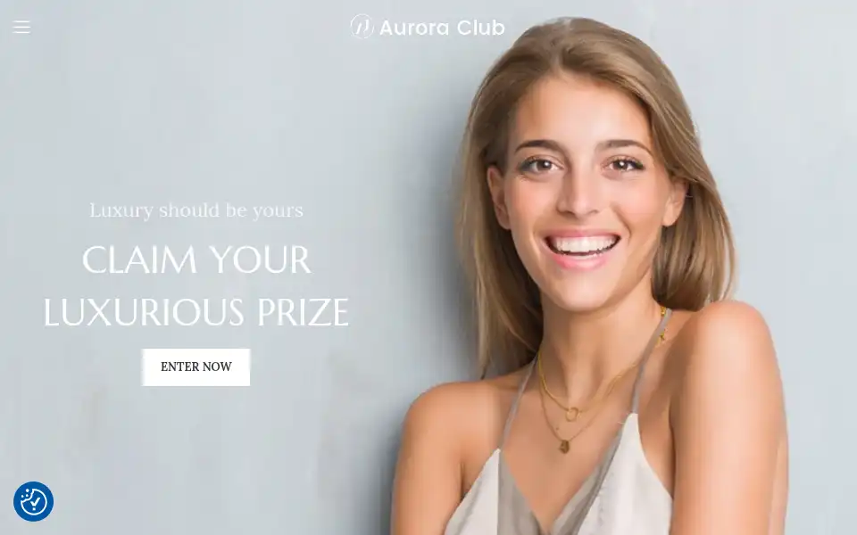 Screenshot of auroraclub.co.uk