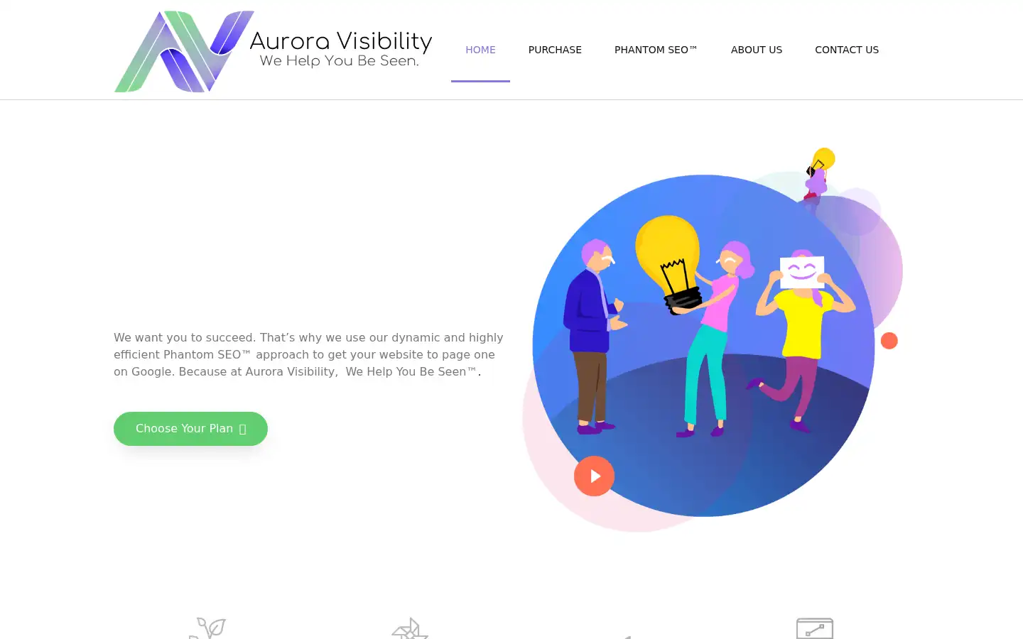 Screenshot of auroravisibility.com