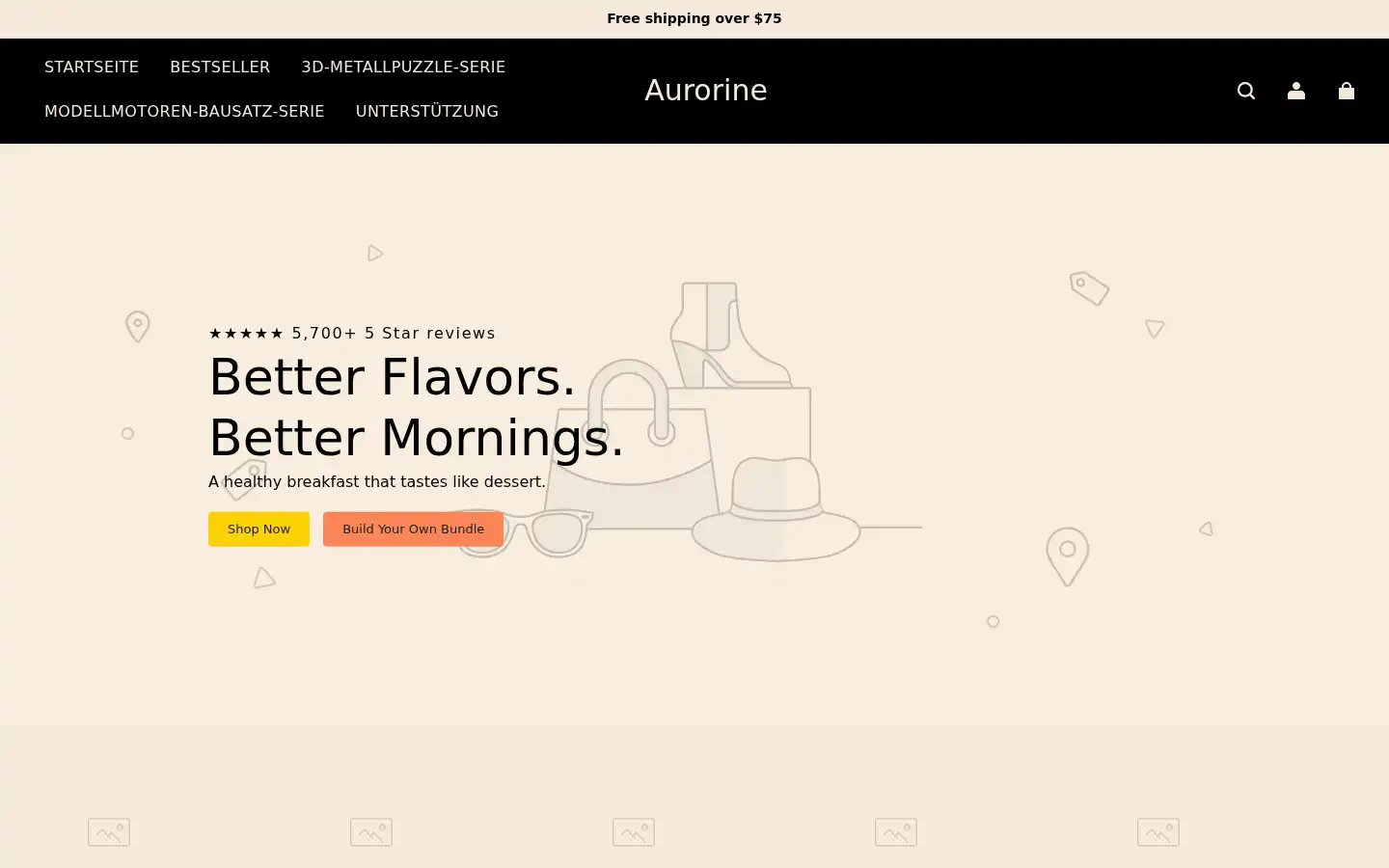 Screenshot of aurorine.com