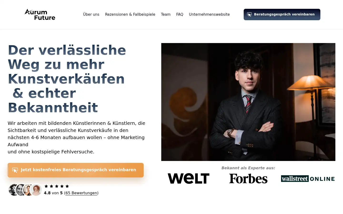 Screenshot of aurumfuture.de