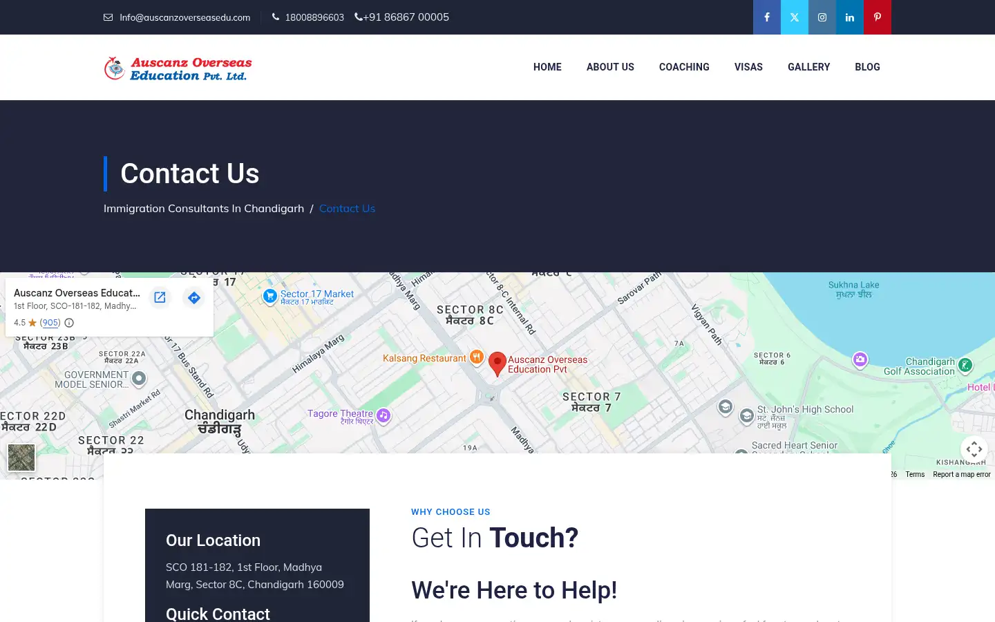 Screenshot of auscanzoverseasedu.com