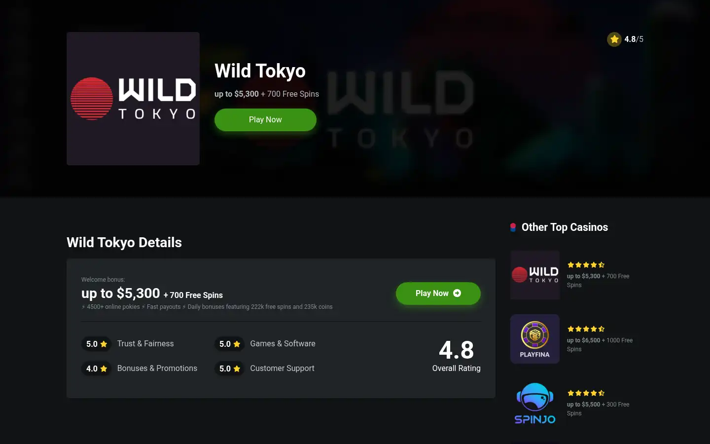 Screenshot of auspokies.co.com