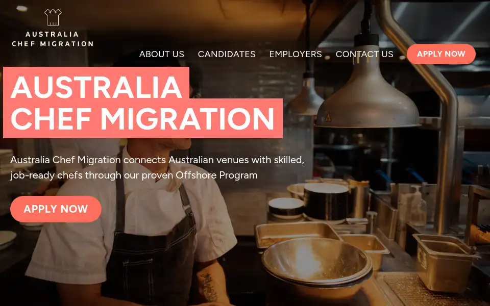 Screenshot of australiachefmigration.com