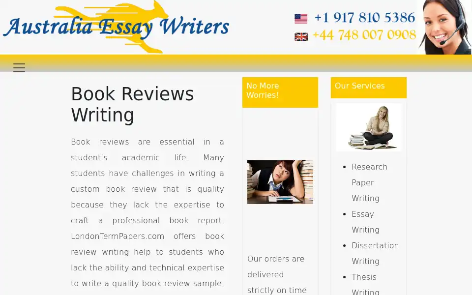 Screenshot of australiaessaywriters.com