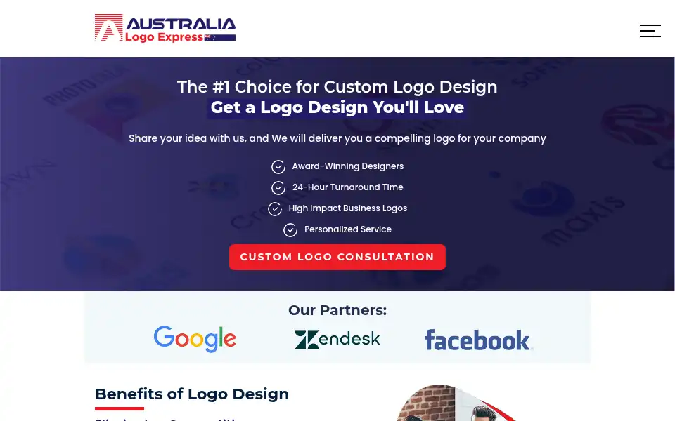 Screenshot of australialogoexpress.com