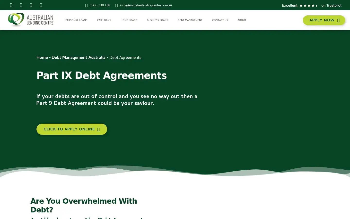 Screenshot of australianlendingcentre.com.au