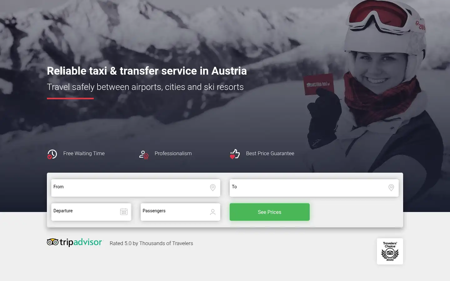 Screenshot of austria-taxi.at