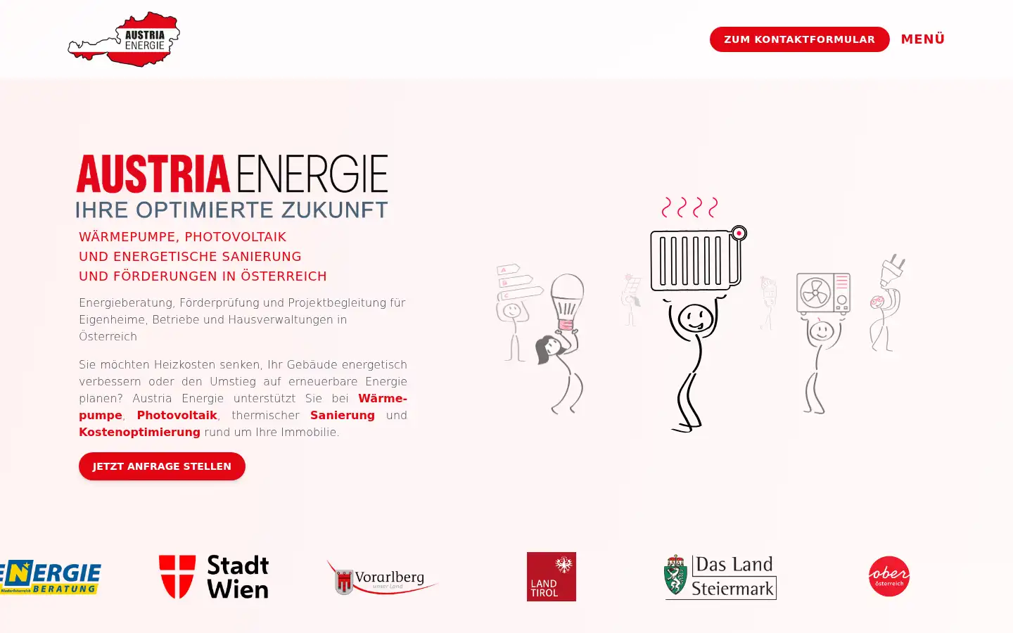 Screenshot of austriaenergie.at