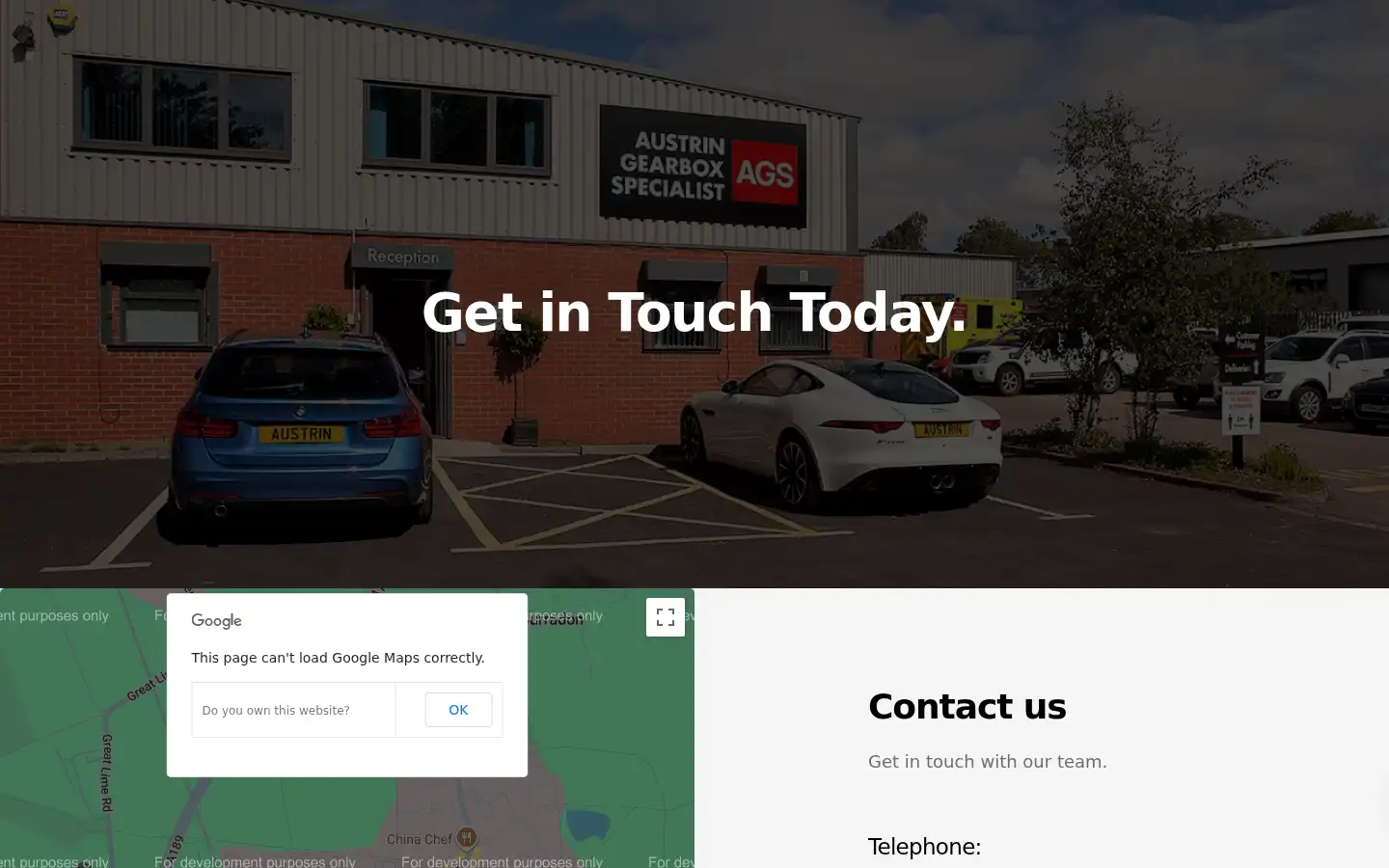 Screenshot of austrin-engineering.co.uk