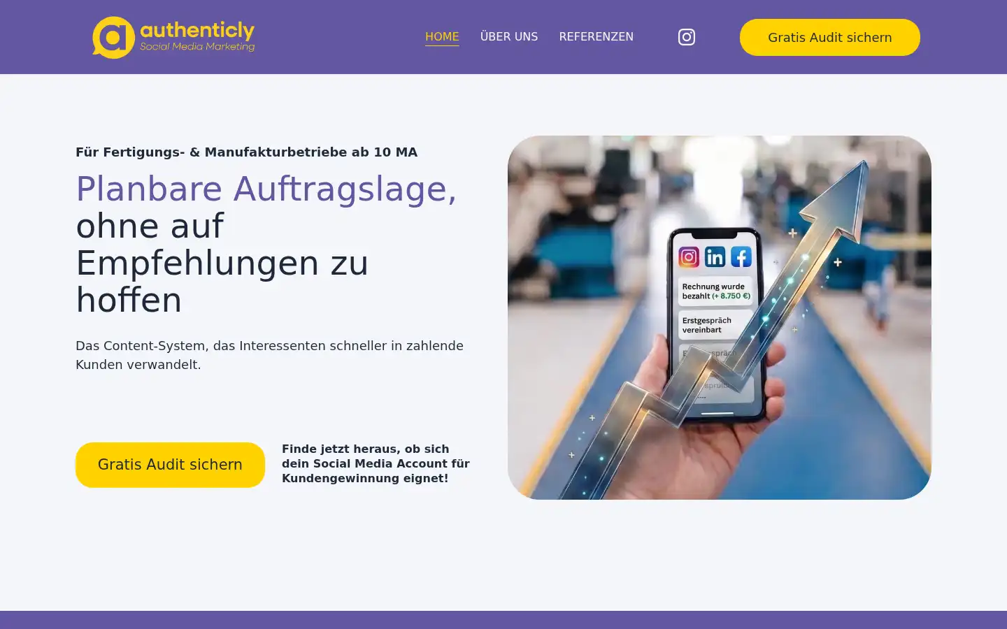 Screenshot of authenticly.de