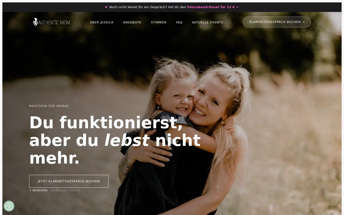 Screenshot of authenticmom.de