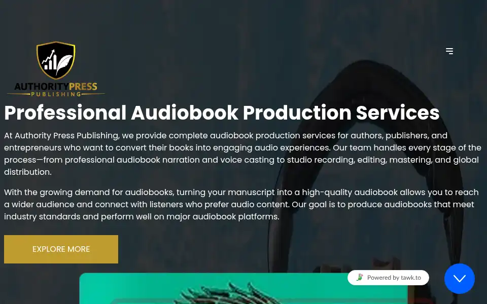 Screenshot of authoritypresspublishing.com