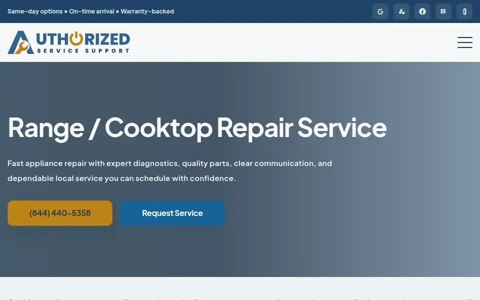 Screenshot of authorizedservice.support