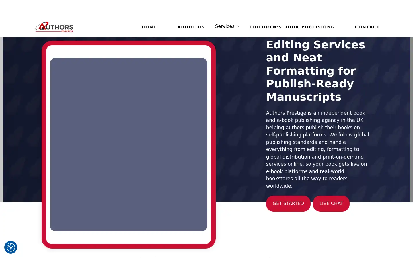 Screenshot of authorsprestige.com