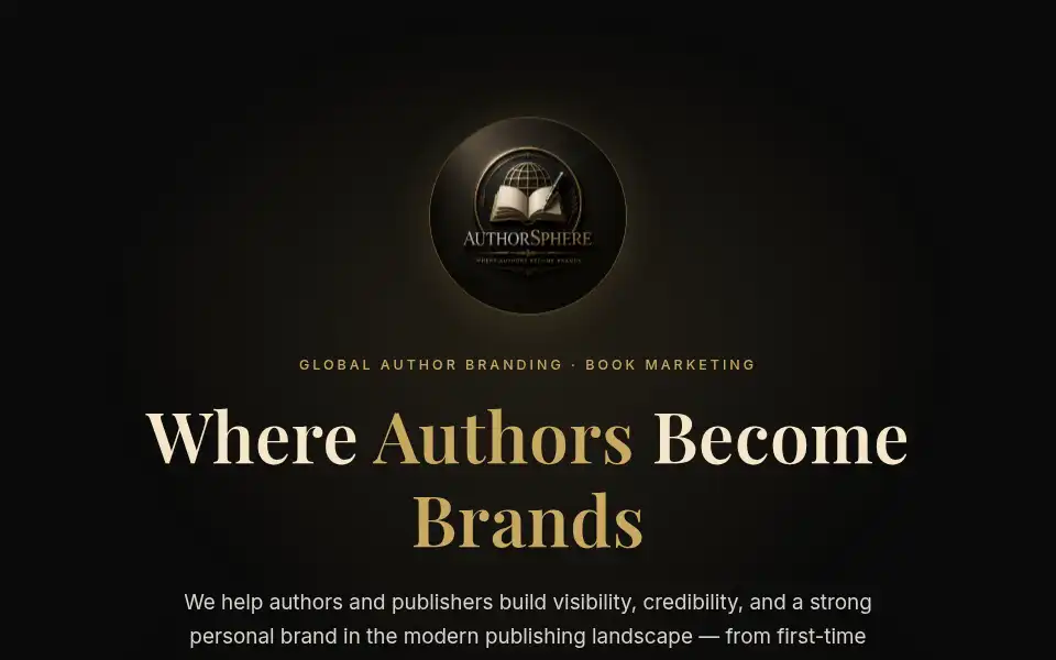 Screenshot of authorssphere.com