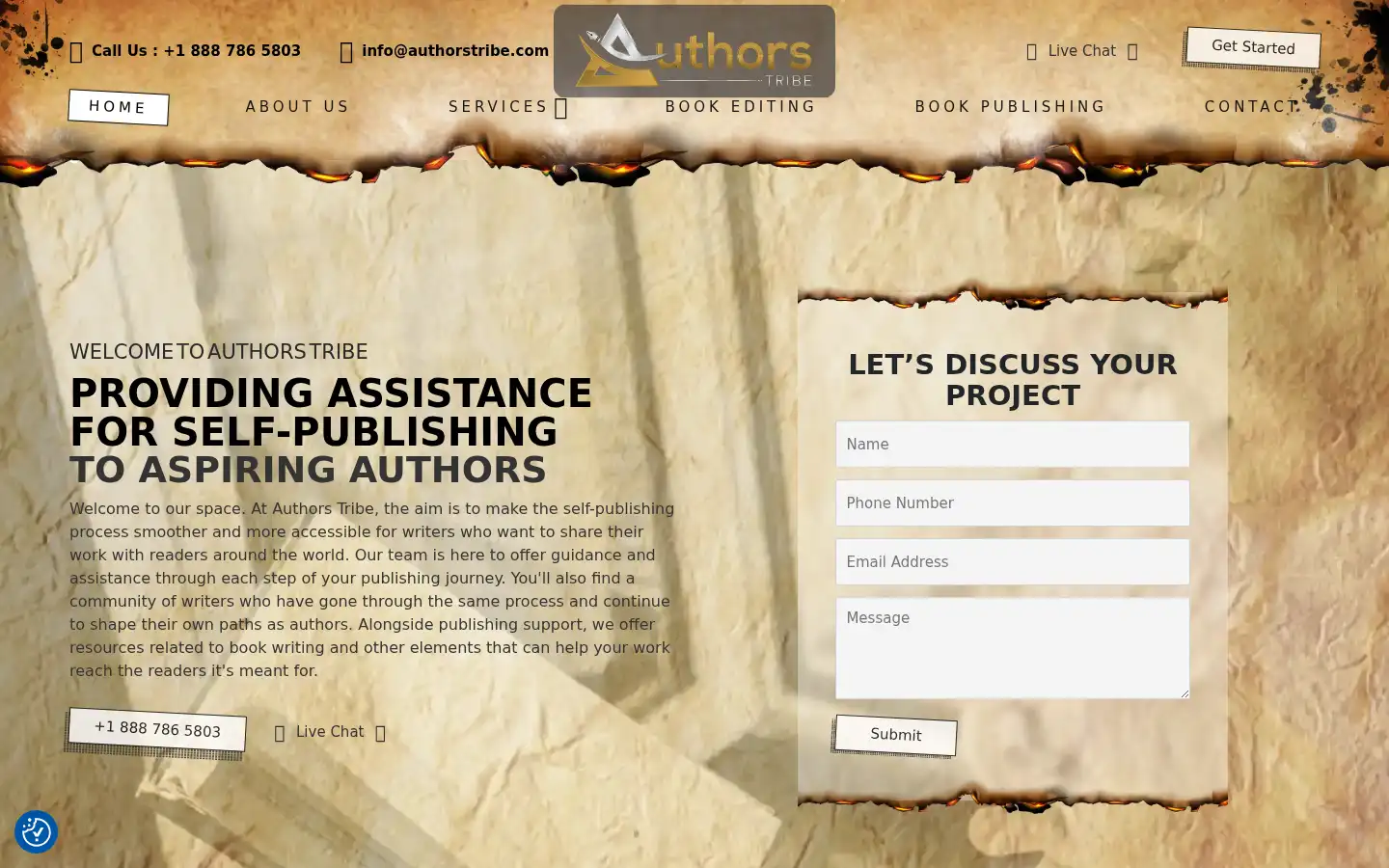 Screenshot of authorstribe.com