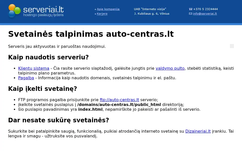 Screenshot of auto-centras.lt