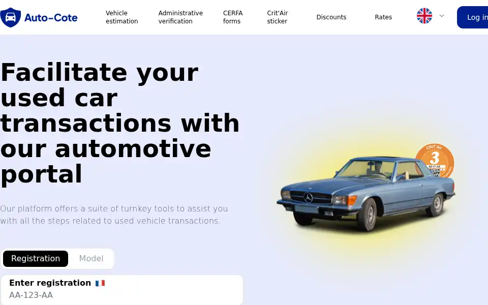 Screenshot of auto-cote.com