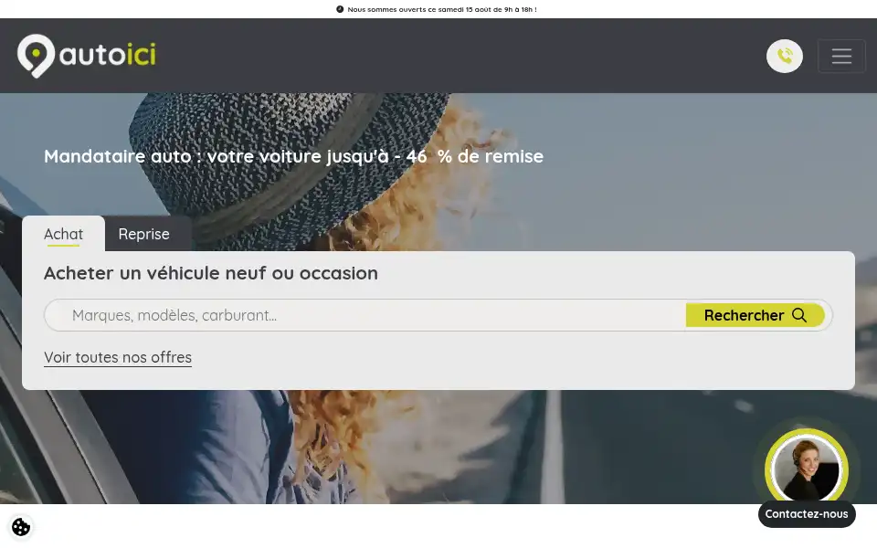 Screenshot of auto-ici.fr