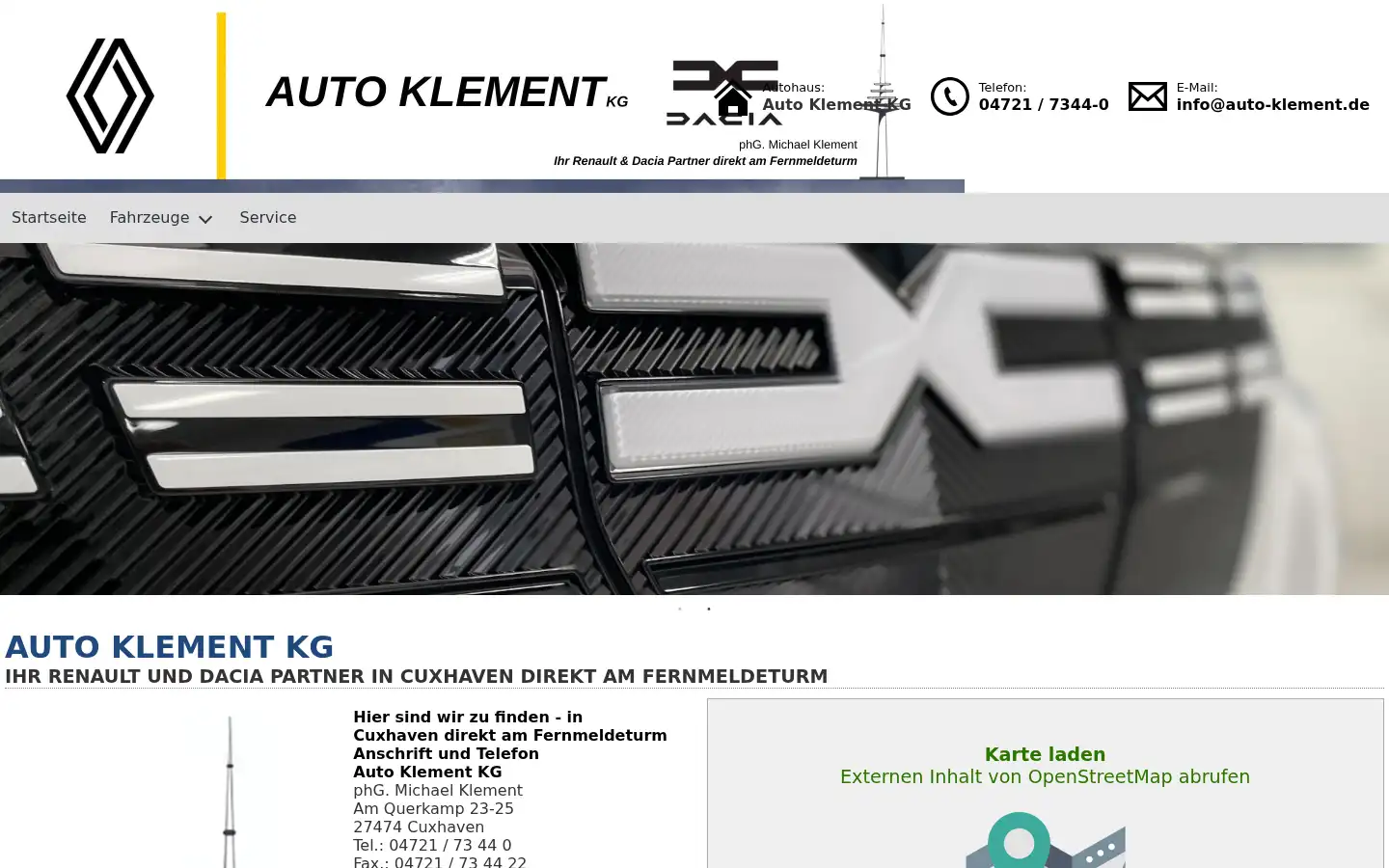 Screenshot of auto-klement.de