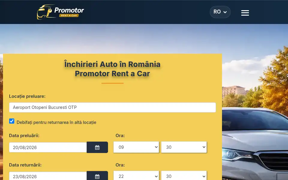 Screenshot of auto-rent.ro