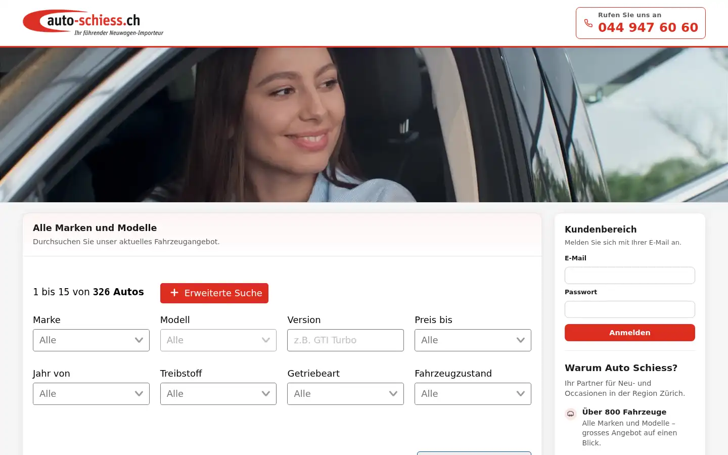Screenshot of auto-schiess.ch