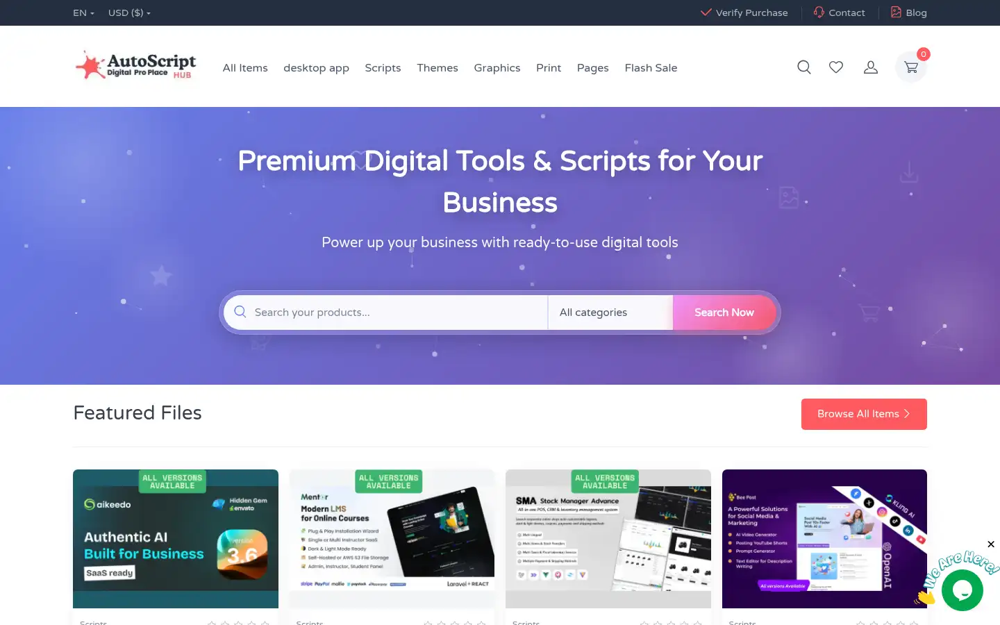 Screenshot of auto-script-hub.com