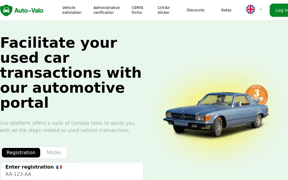 Screenshot of auto-valo.com