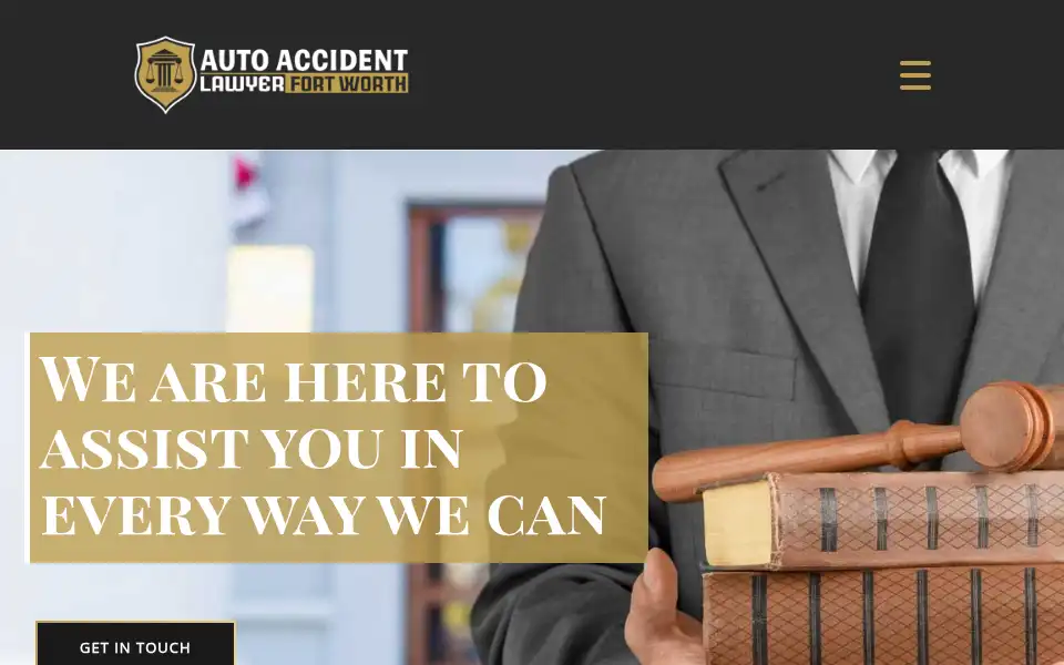 Screenshot of autoaccidentlawyerfortworth.com