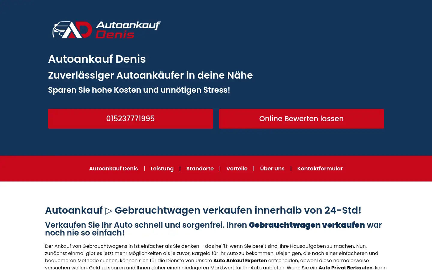 Screenshot of autoankauf-denis.de